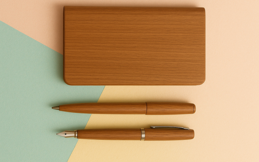 ماندگارترین هدیه برای عزیزانتان: لوازم تحریر چوبی دستساز